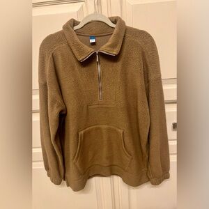 EUC, old navy microfleece pullover, sz small